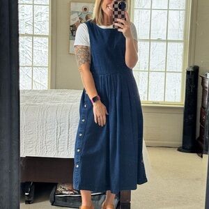 L.L. Bean Blue Vintage Midi Dress